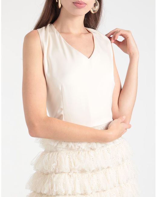 Actitude By Twinset White Mini Dress