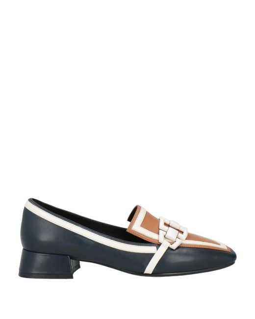 Luciano Barachini Blue Midnight Loafers Leather