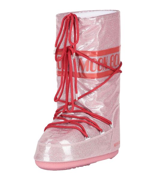 Moon Boot Pink Icon Glitter Snow Boots