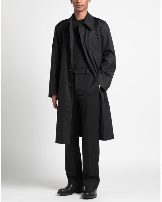 MM6 by Maison Martin Margiela Blue Overcoat & Trench Coat Cotton for men