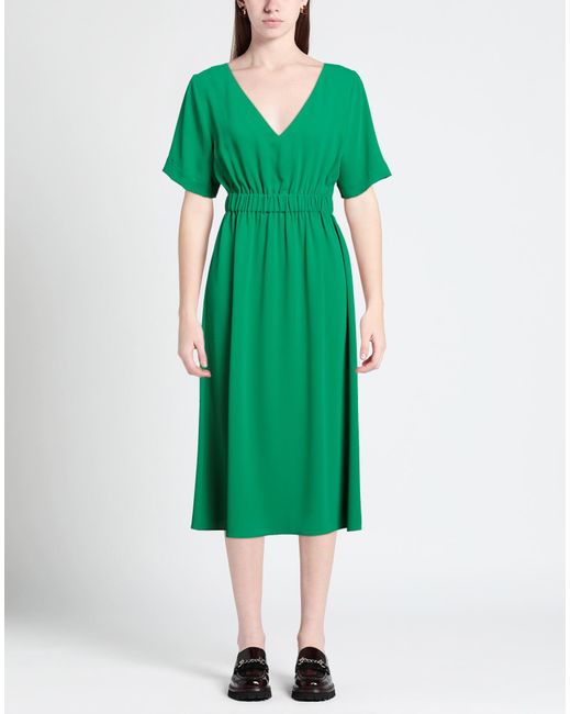 P.A.R.O.S.H. Green Midi Dress