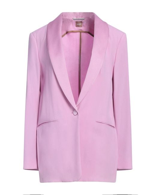 Boss Pink Blazer Acetate, Viscose