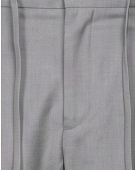 MULISH Gray Pants Polyester, Viscose, Elastane for men