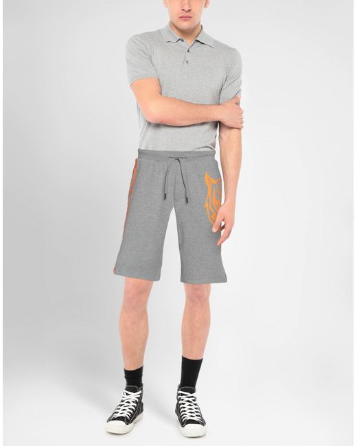 Philipp Plein Gray Shorts & Bermuda Shorts for men