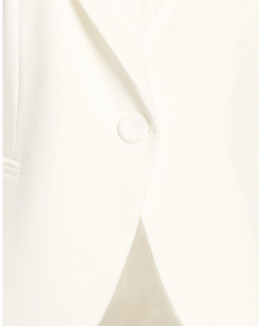 Relish White Blazer Polyester, Elastane