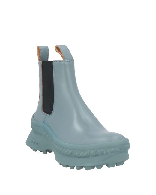 Jil Sander Blue Ankle Boots