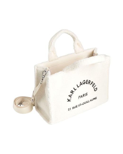 Karl Lagerfeld White Handbag