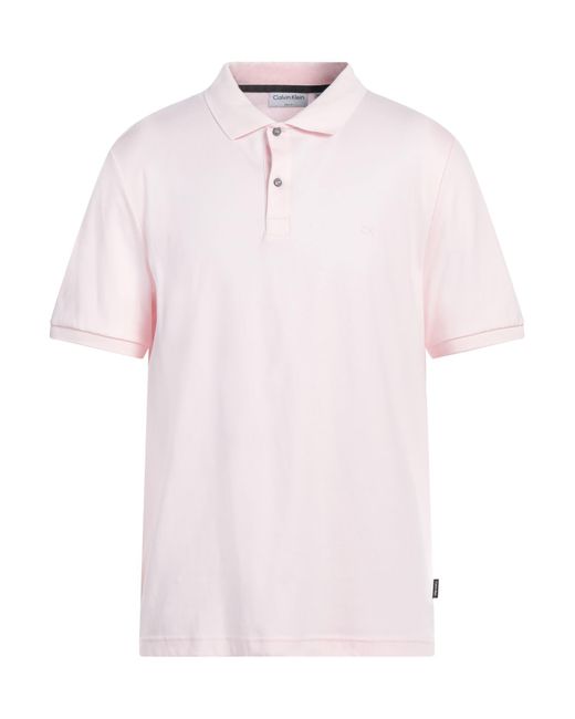 Calvin Klein Pink Polo Shirt for men