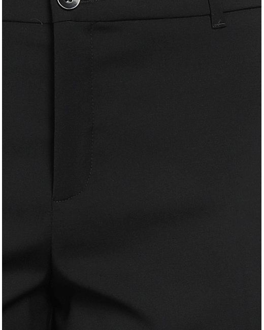Xandres Black Pants Polyester, Wool, Elastane