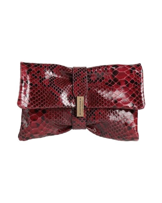 Marc Ellis Red Clutch Leather
