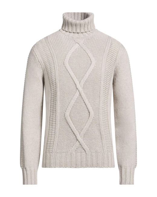Brunello Cucinelli White Light Turtleneck Cashmere for men