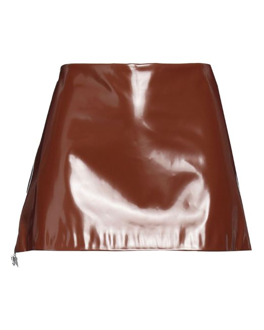 Acne Brown Mini Skirt