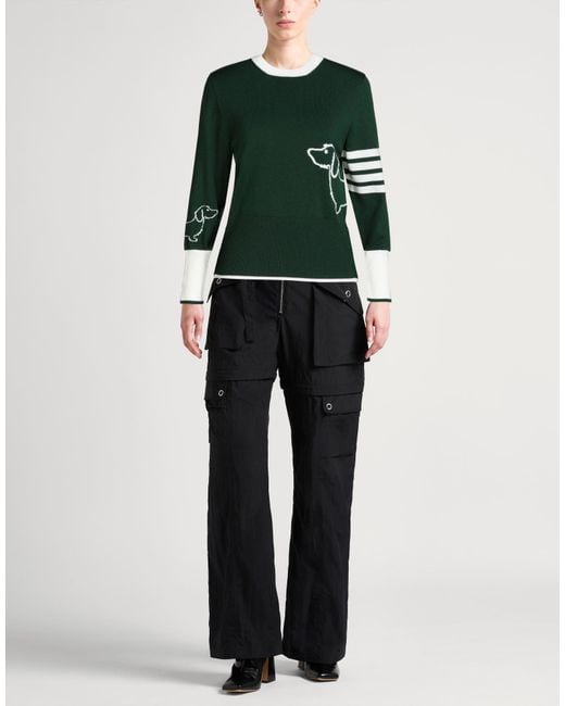 Thom Browne Green Sweater Virgin Wool