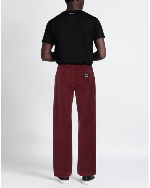 Marcelo Burlon Red Trouser for men