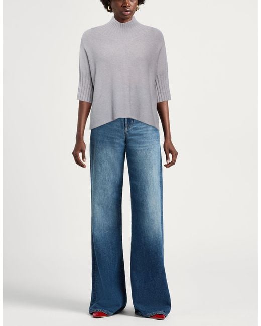 Manila Grace Gray Turtleneck