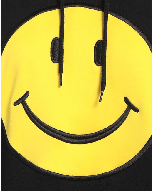Moschino Black Couture X Smiley Sweatshirt Cotton