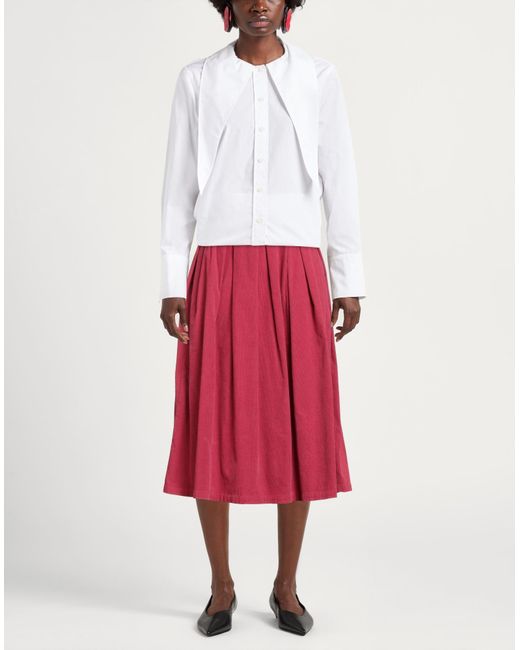 Department 5 Red Midi Skirt