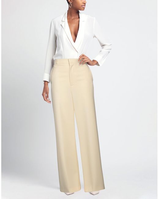 Del Core Natural Pants Virgin Wool, Cotton