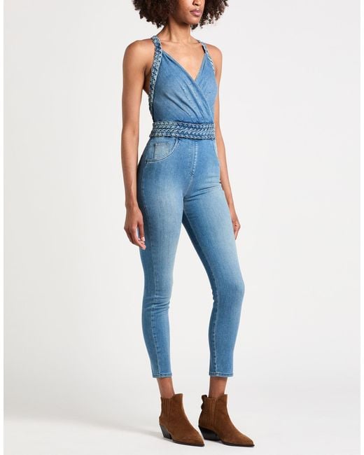 Elisabetta Franchi Blue Jumpsuit