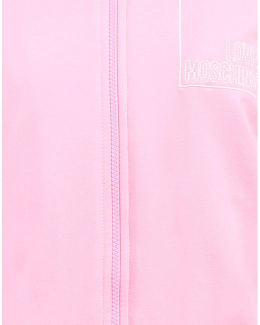 Sudadera Love Moschino de color Pink