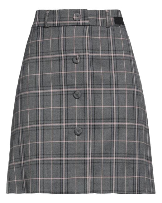 be Blumarine Gray Mini Skirt
