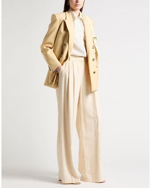 Dixie White Pants Viscose, Cotton, Polyamide