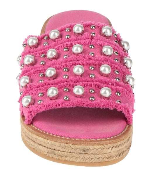 Sebastian Milano Pink Espadrilles Textile Fibers