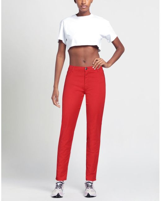 Trussardi Red Jeans