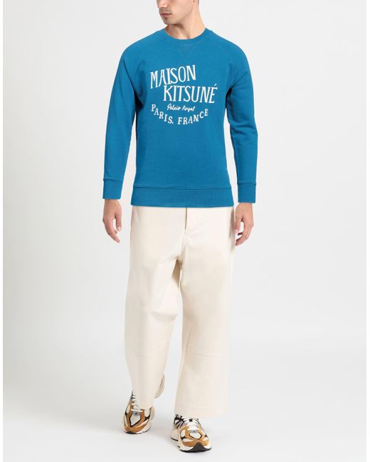 Maison Kitsuné Blue Sweatshirt for men
