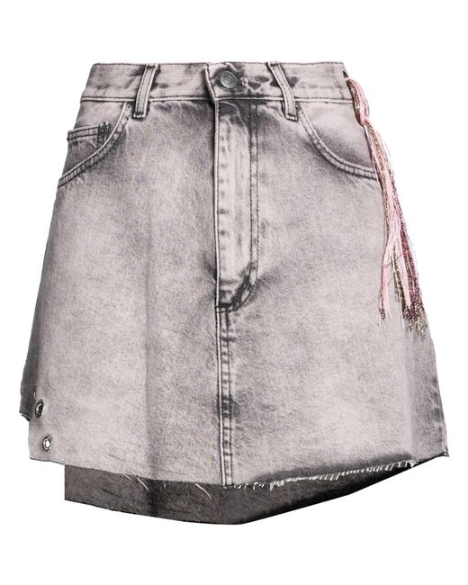 ViCOLO Gray Denim Skirt Cotton