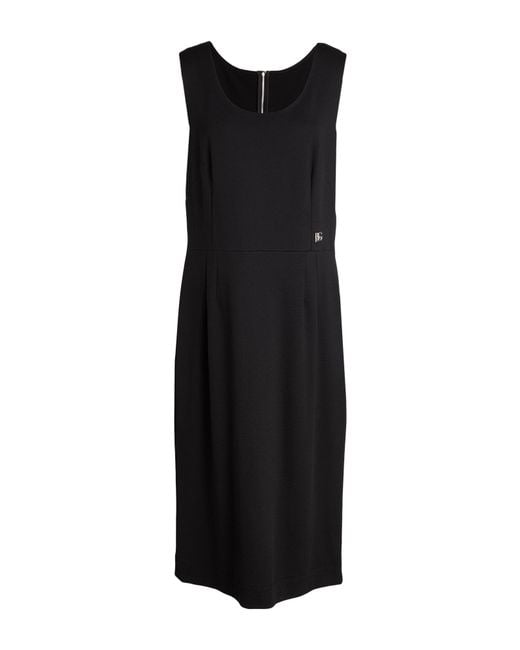Dolce & Gabbana Black Midi Dress