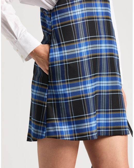 ViCOLO Blue Mini Dress Polyester, Viscose, Elastane
