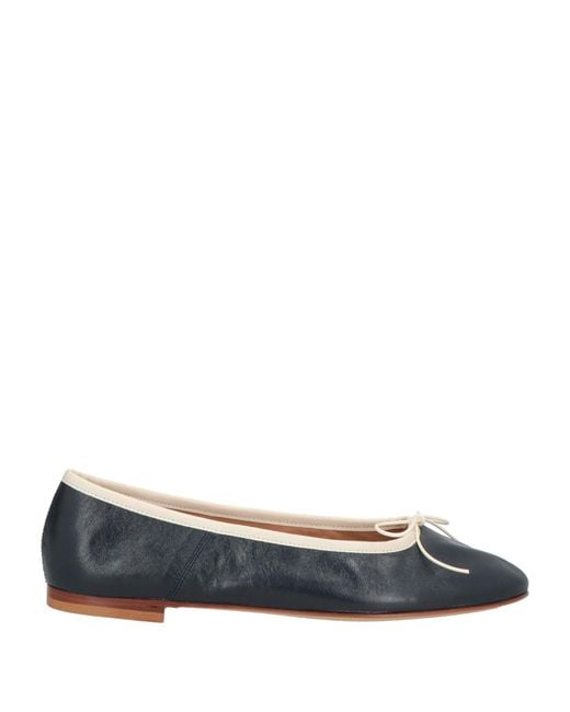 Mansur Gavriel Blue Ballet Flats