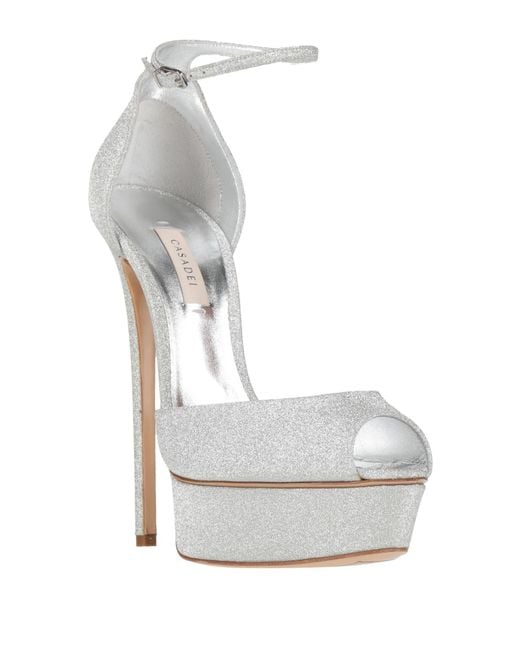 Casadei White Pumps