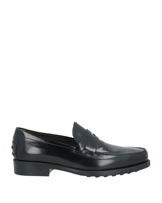 Tod's Black Loafers Leather for men