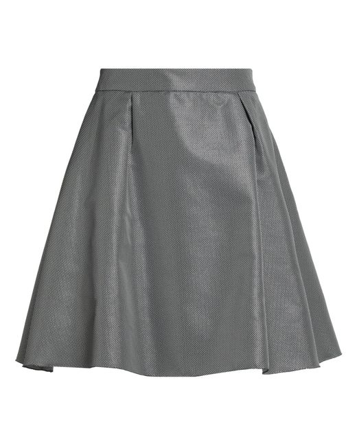 Moschino Gray Midi Skirt Polyester