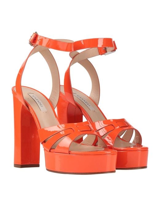 Casadei Orange Sandals