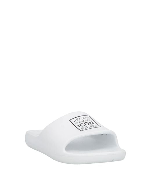 ARMANI EXCHANGE White Sandals