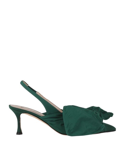 N°21 Green Pumps Textile Fibers