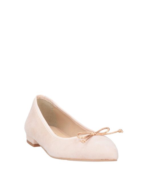 French Sole Pink Ballet Flats