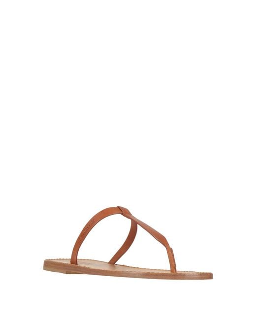 DSquared² Brown Thong Sandals for men