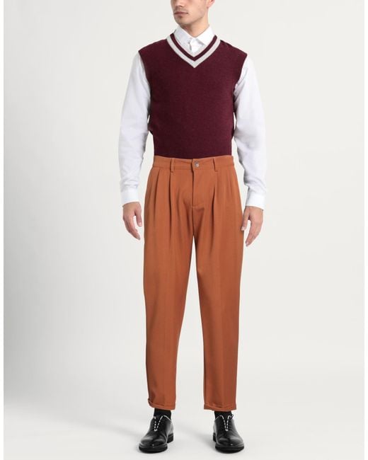 TELAMIRA Brown Pants for men