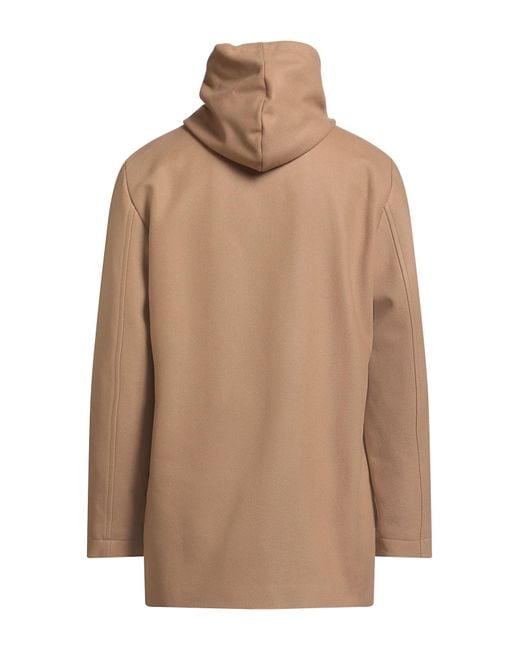Sandro Brown Coat Wool, Polyamide, Cashmere for men