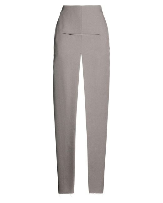 Rick Owens Gray Taupe Maxi Skirt Wool