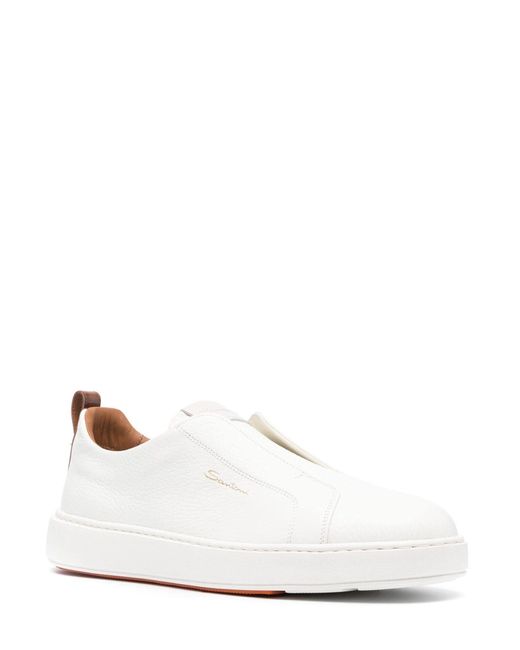 Sneakers Santoni de hombre de color White