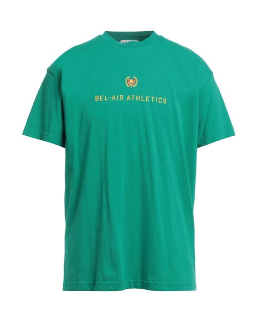 BEL-AIR ATHLETICS Green T-shirt for men