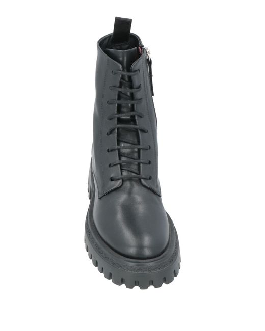 Halmanera Gray Ankle Boots Leather