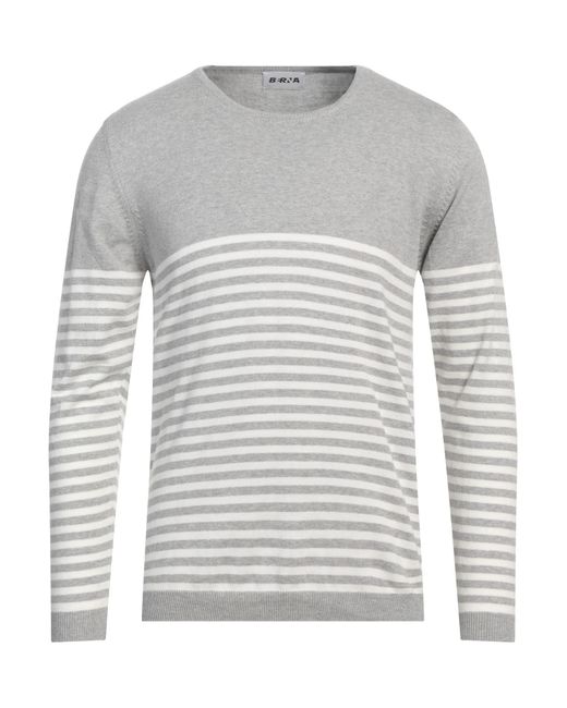 Berna Gray Light Sweater Cotton for men