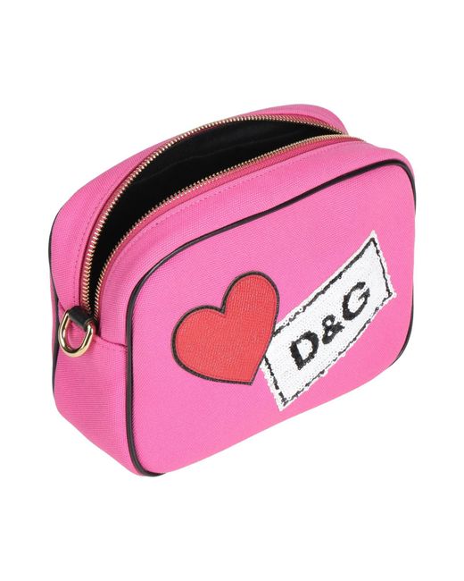 Dolce & Gabbana Pink Fuchsia Cross-Body Bag Textile Fibers
