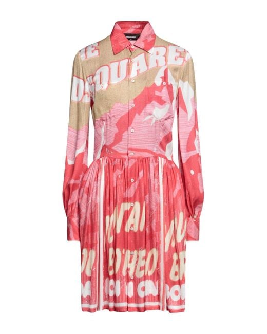 DSquared² Pink Mini Dress